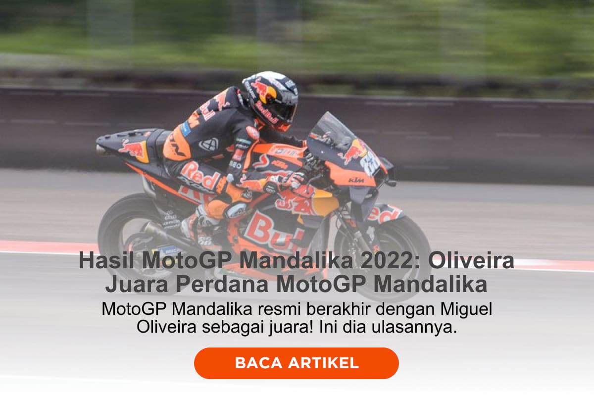 Hasil MotoGP Mandalika